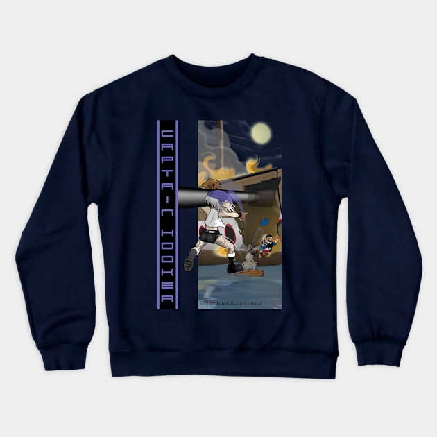 Captain Hooker - Burning Pearl Crewneck Sweatshirt by tyrone_22